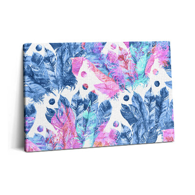 Obraz z fotografie na plátně 60x40 cm Barevné peří