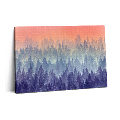 Obraz z fotografie na plátně 60x40 cm Les v mlze