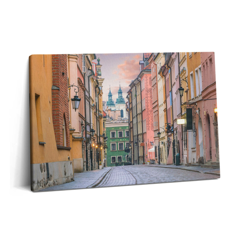 Obraz z fotografie na plátně 60x40 cm Staré město ve Varšavě