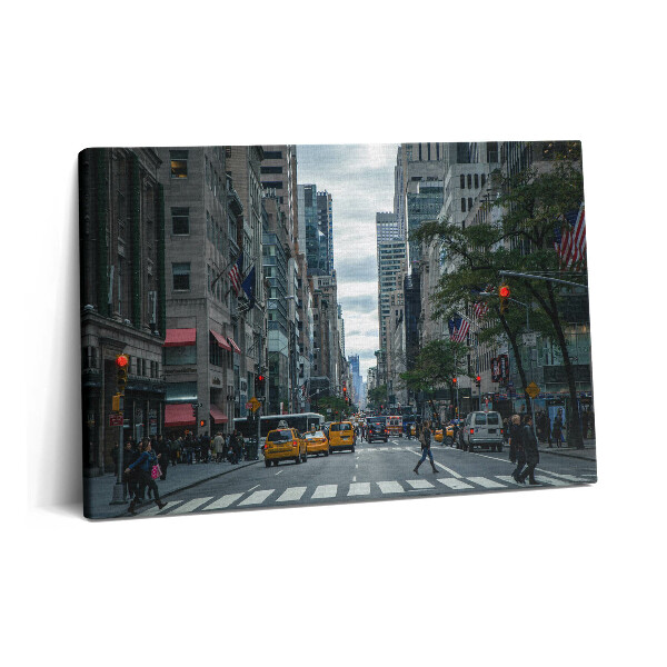Obraz na plátně 60x40 cm Newyorské pouliční taxi