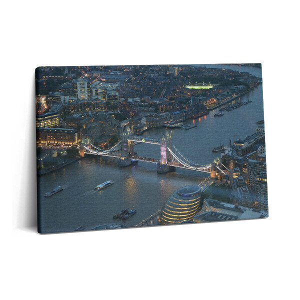 Obraz canvas 60x40 cm Tower Bridge v Londýně v noci