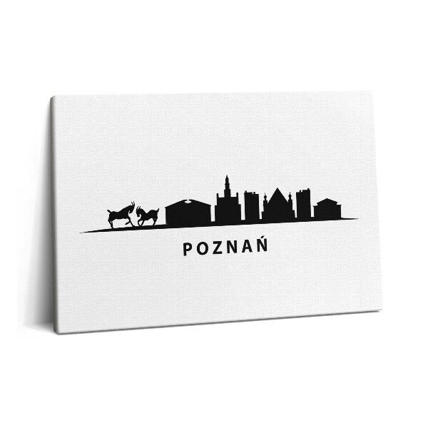 Obraz canvas 60x40 cm Panoramatická grafika Poznaně