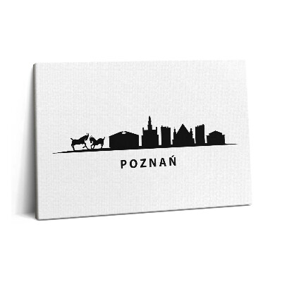 Obraz canvas 60x40 cm Panoramatická grafika Poznaně