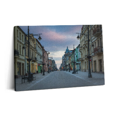 Obraz z fotografie na plátně 60x40 cm Piotrkowska ulice v Lodži