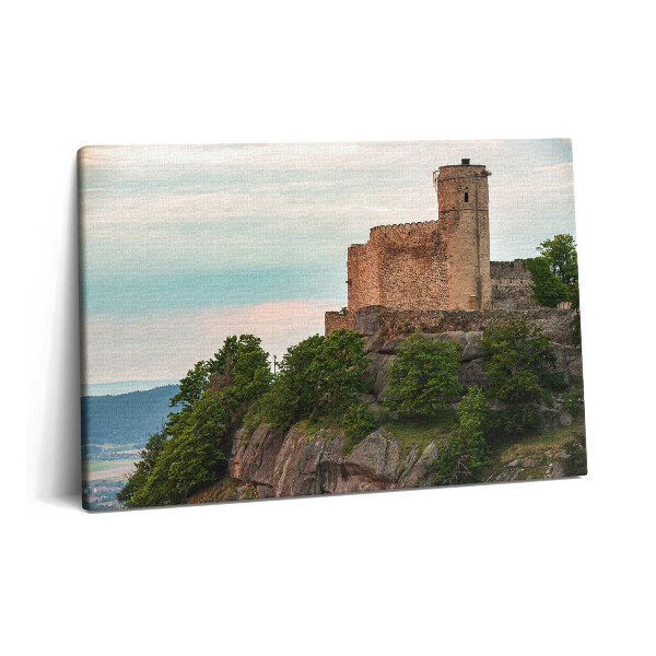 Obraz z fotografie na plátně 60x40 cm Hrad Chojnik v Jelení Hoře