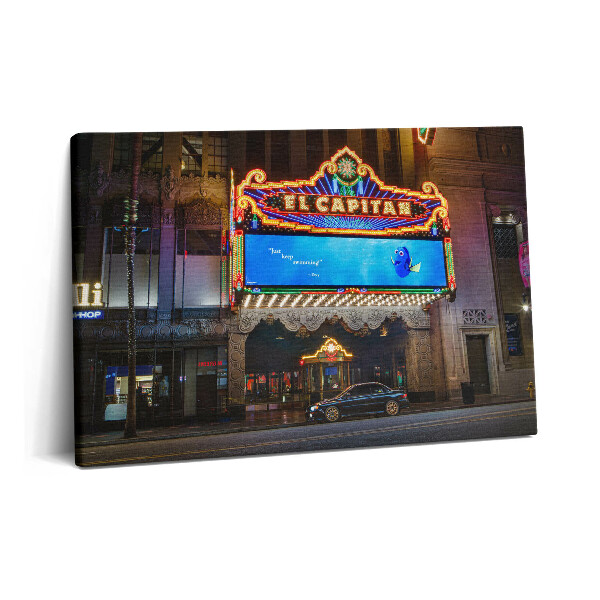 Obraz z fotografie na plátně 60x40 cm Divadlo Ej Capitan v Los Angeles