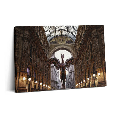 Obraz na plátně 60x40 cm Pomník koně v Miláně