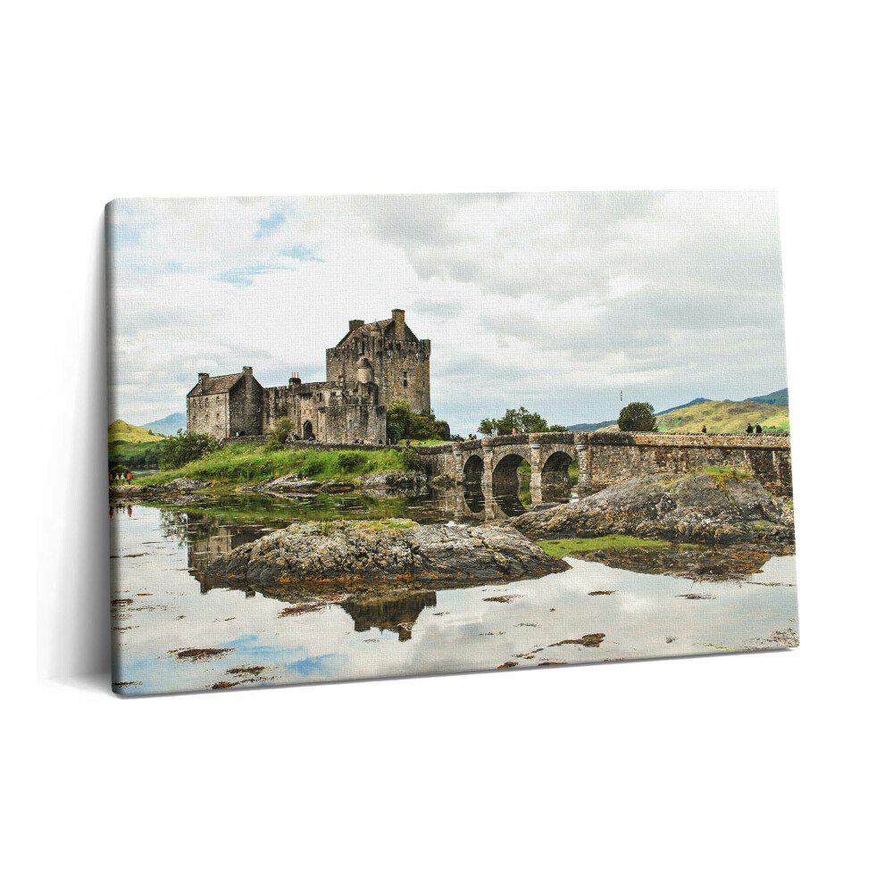 Obraz na plátně 60x40 cm Hrad Eilean Donan ve Skotsku