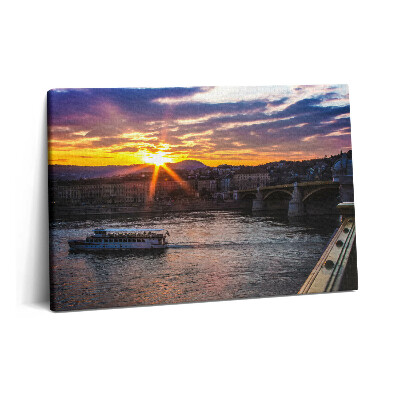 Obraz canvas 60x40 cm Loď z Budapešti