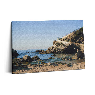 Obraz canvas 60x40 cm Pláž na pobřeží Costa Brava