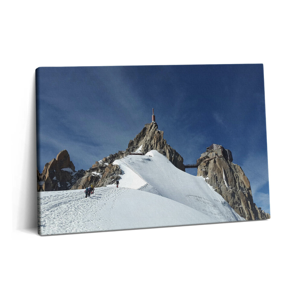 Obraz canvas 60x40 cm Vrchol hory v zimě