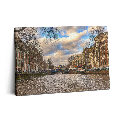 Obraz na plátně 60x40 cm Rotterdamský kanál