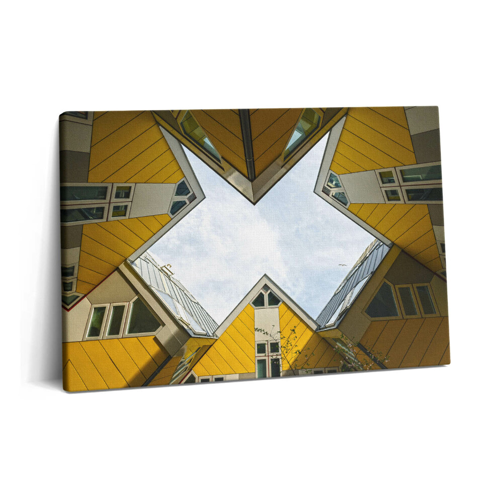 Obraz z fotografie na plátně 60x40 cm Domy v Rotterdamu