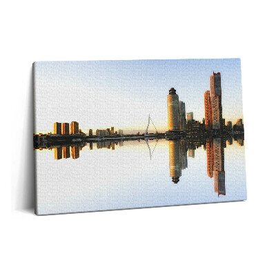 Obraz na plátně 60x40 cm Město u řeky