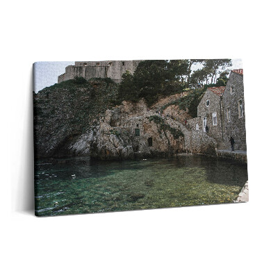 Obraz z fotografie na plátně 60x40 cm Dubrovnická čtvrť