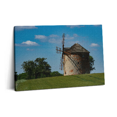 Obraz na plátně 60x40 cm Větrný mlýn na Moravě