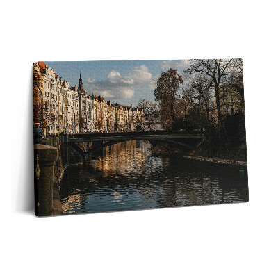 Obraz z fotografie na plátně 60x40 cm Panorama Prahy