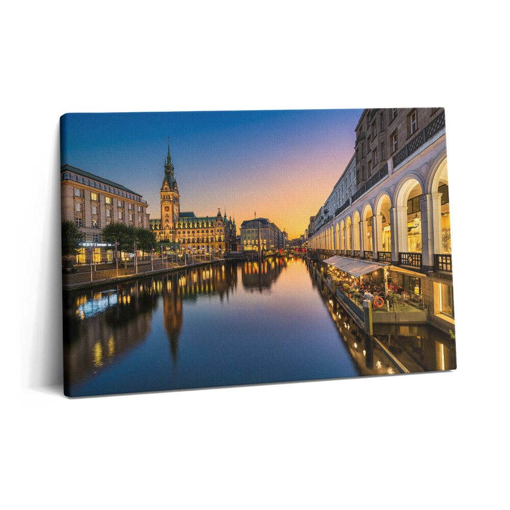Obraz na plátně 60x40 cm Hamburská radnice Německo