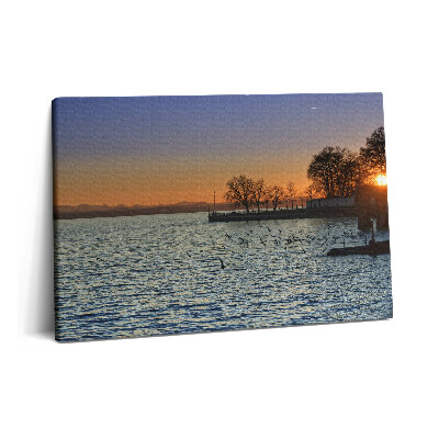 Obraz z fotografie na plátně 60x40 cm Bodamské jezero v Německu