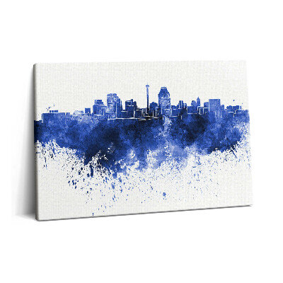 Obraz canvas 60x40 cm Akvarelové panorama San Antonia