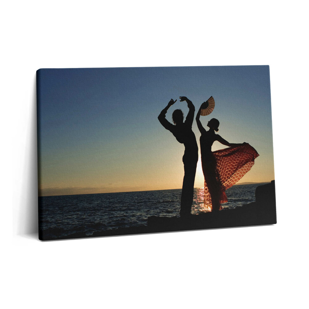 Obraz canvas 60x40 cm Španělský tanec na pláži