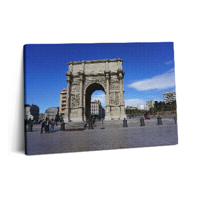 Obraz na plátně 60x40 cm Vítězný oblouk v Marseille