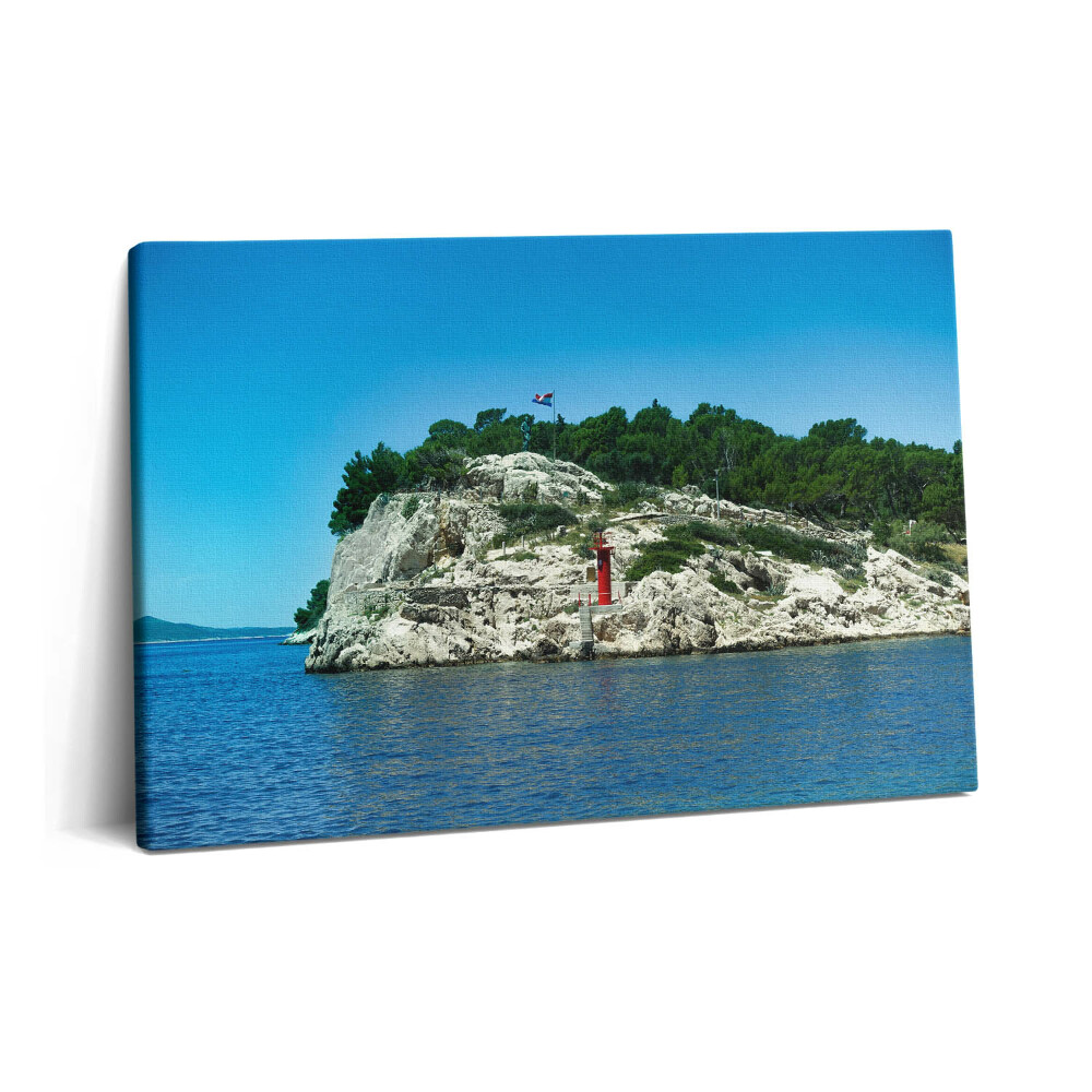 Obraz z fotografie na plátně 60x40 cm Split Chorvatsko Malebná trasa