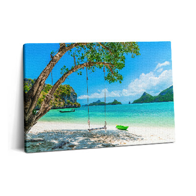 Obraz z fotografie na plátně 60x40 cm Slunečný ostrov v Thajsku