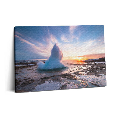 Obraz canvas 60x40 cm Gejzír na ostrově Island