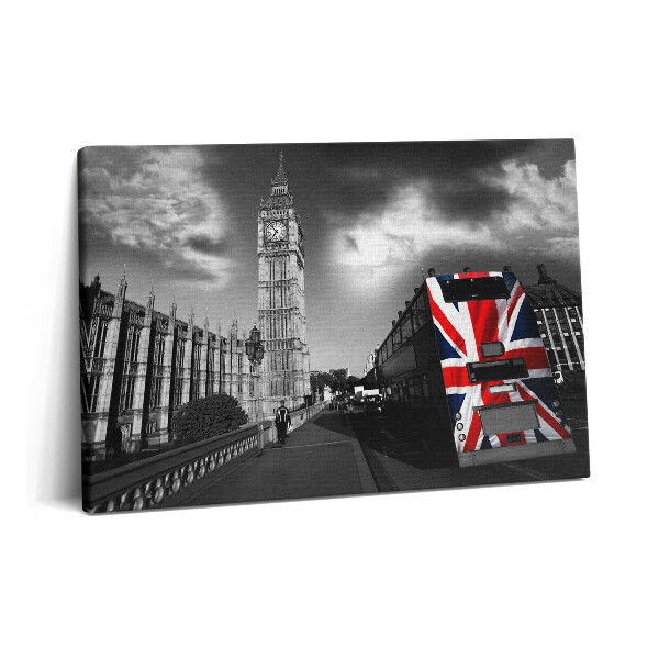 Obraz na plátně 60x40 cm Big Ben a londýnský autobus