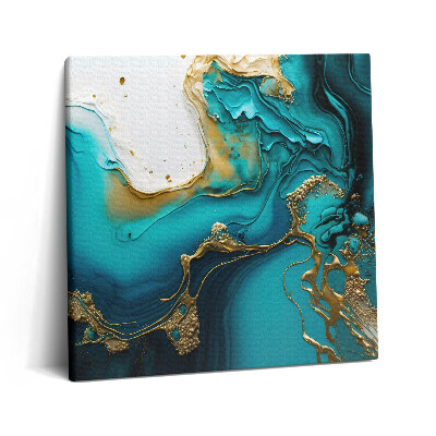 Obraz na plátně 60x60 cm Tyrkysová abstrakce