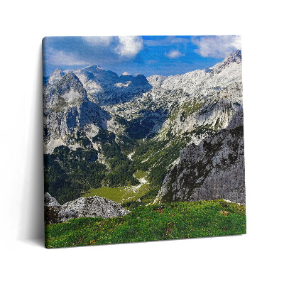 Obraz canvas 60x60 cm Krajina skalnatých hor