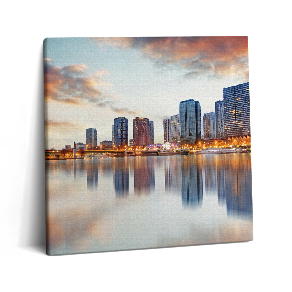 Obraz canvas 60x60 cm Panorama Paříže s Eiffelovou věží