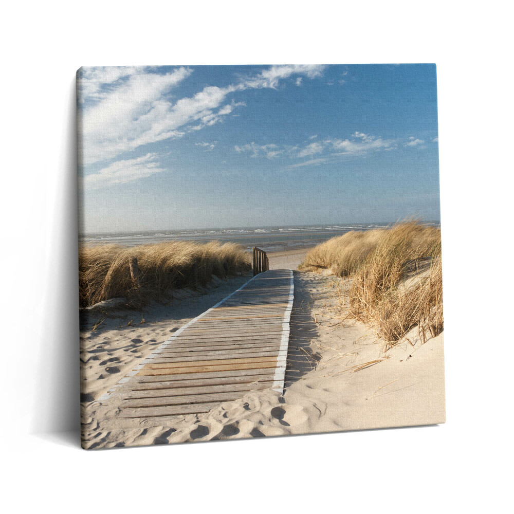 Obraz z fotografie na plátně 60x60 cm Pohled na pláž a moře