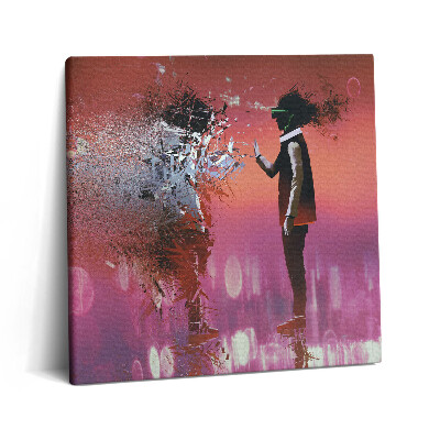 Obraz na plátně 60x60 cm Kyberprostor - stav mysli