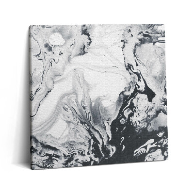 Obraz canvas 60x60 cm Tušová abstrakce - mramorová tuš