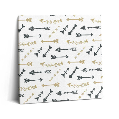 Obraz z fotografie na plátně 60x60 cm Hipsterský geometrický vzor