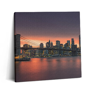 Obraz na plátně 60x60 cm East River v New Yorku