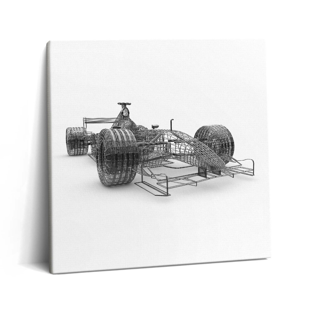 Obraz z fotografie na plátně 60x60 cm Technické provedení vozu F1