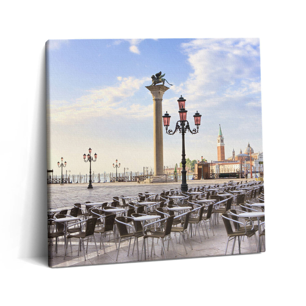 Obraz canvas 60x60 cm Tradiční trh v Benátkách