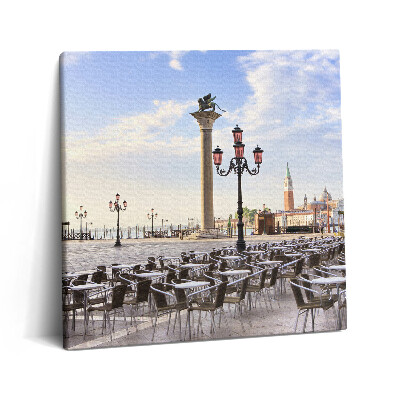 Obraz canvas 60x60 cm Tradiční trh v Benátkách