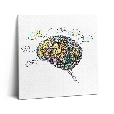 Obraz na plátně 60x60 cm Umělecké zobrazení mozku