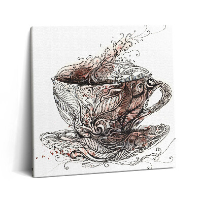 Obraz z fotografie na plátně 60x60 cm Šálek kávy