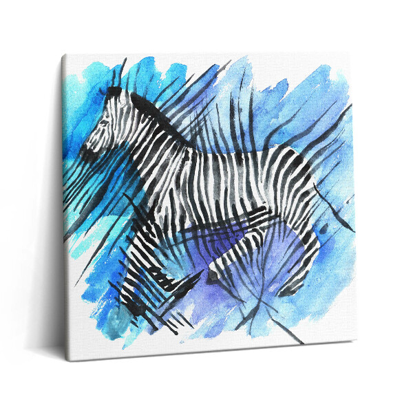 Obraz na plátně 60x60 cm Malovaná zebra