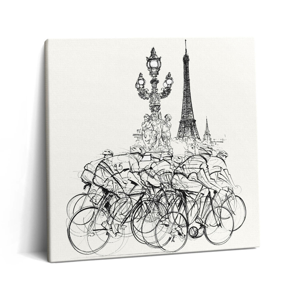 Obraz na plátně 60x60 cm Abstrakt cyklistického závodu