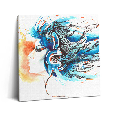 Obraz canvas 60x60 cm Ilustrace hudebních zvuků