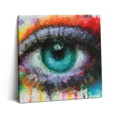Obraz canvas 60x60 cm Krásné barevné lidské oko