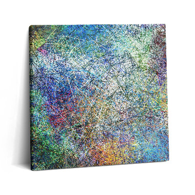 Obraz na plátně 60x60 cm Expresivní abstrakce barevných linií