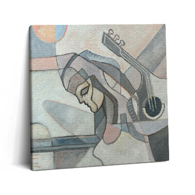 Obraz z fotografie na plátně 60x60 cm Abstraktní malba zobrazující ženu