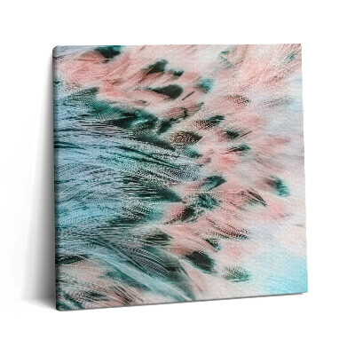 Obraz na plátně 60x60 cm Barevné peří